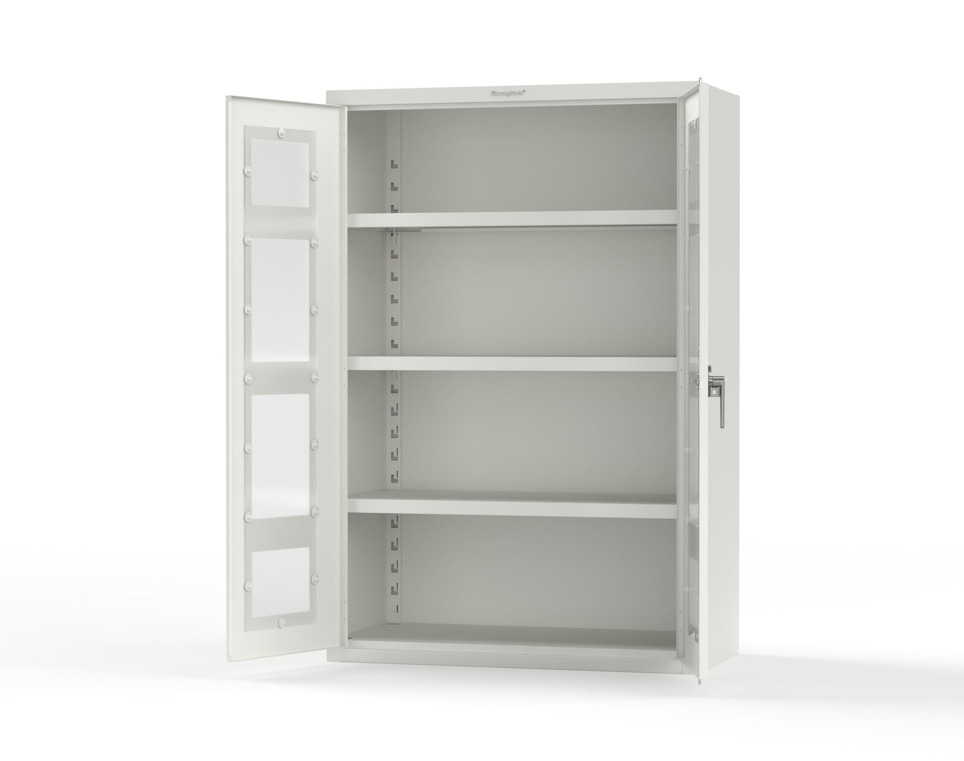 Heavy Duty 18 GA Cabinet with Clearview Doors - 48 in. W x 24 in. D x 72 in. H - 46-LD-243-P-9003