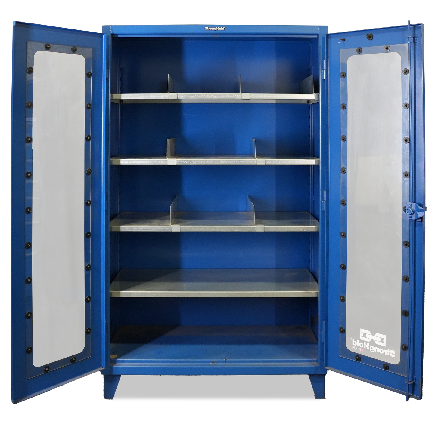 Extreme Duty 12 GA Clearview Cabinet with 4 Shelves - 48 In. W x 24 In. D x 78 In. H