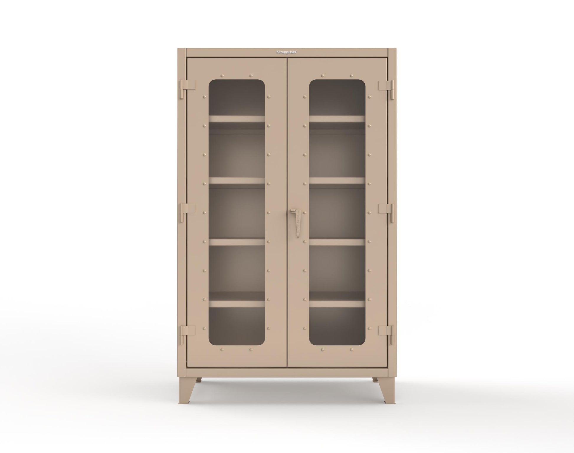 Extreme Duty 12 GA Clearview Cabinet with 4 Shelves - 48 In. W x 24 In. D x 78 In. H - 46-LD-244-1019