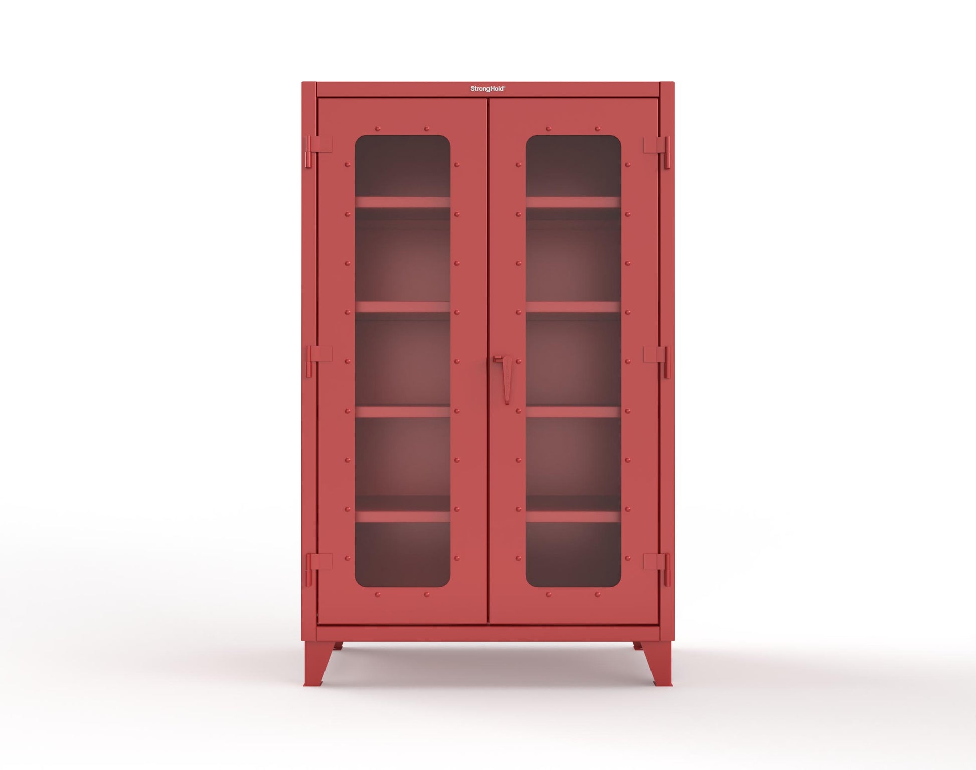 Extreme Duty 12 GA Clearview Cabinet with 4 Shelves - 48 In. W x 24 In. D x 78 In. H - 46-LD-244-3001