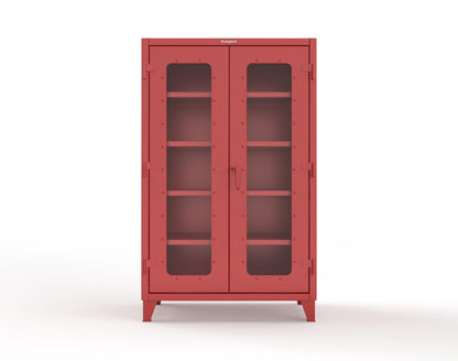 Extreme Duty 12 GA Clearview Cabinet with 4 Shelves - 48 In. W x 24 In. D x 78 In. H - 46-LD-244-3001