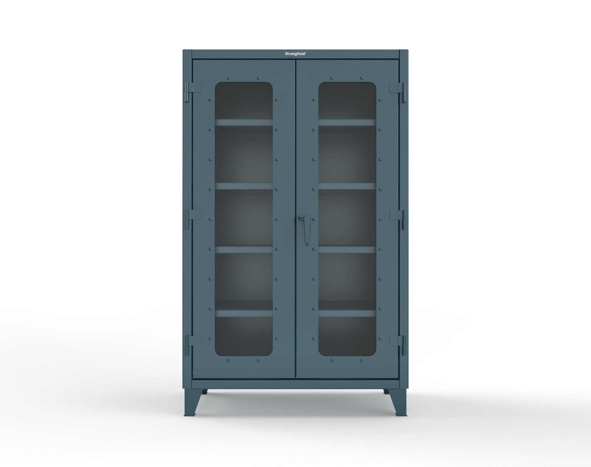 Extreme Duty 12 GA Clearview Cabinet with 4 Shelves - 48 In. W x 24 In. D x 78 In. H - 46-LD-244-5001