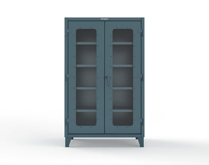 Extreme Duty 12 GA Clearview Cabinet with 4 Shelves - 48 In. W x 24 In. D x 78 In. H - 46-LD-244-5001