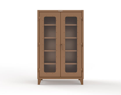 Extreme Duty 12 GA Clearview Cabinet with 4 Shelves - 48 In. W x 24 In. D x 78 In. H - 46-LD-244-8008
