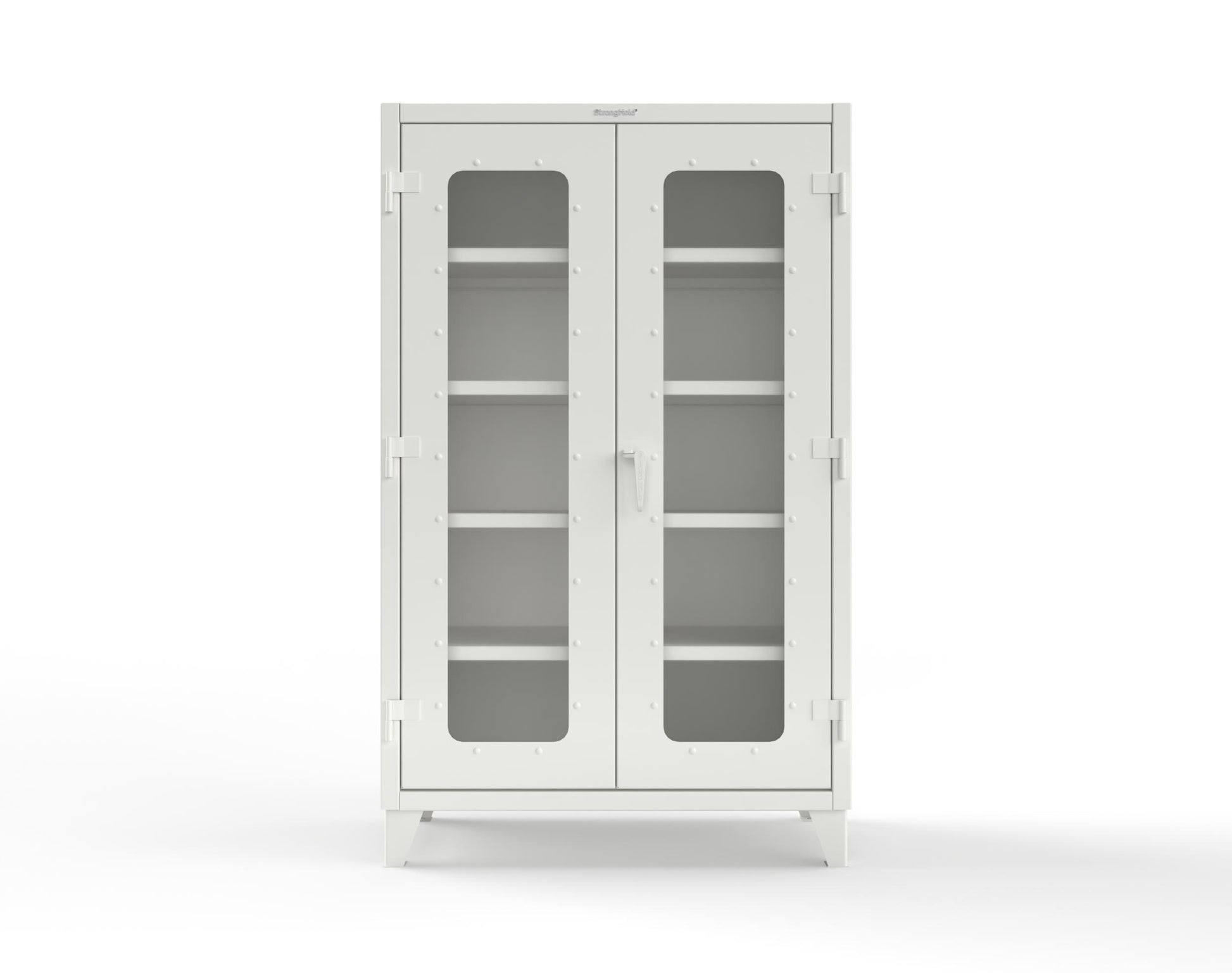 Extreme Duty 12 GA Clearview Cabinet with 4 Shelves - 48 In. W x 24 In. D x 78 In. H - 46-LD-244-9003