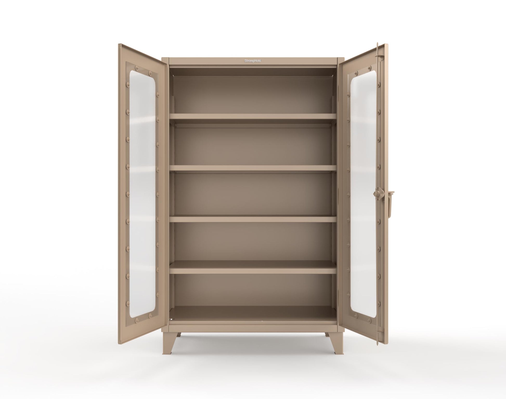 Extreme Duty 12 GA Clearview Cabinet with 4 Shelves - 48 In. W x 24 In. D x 78 In. H - 46-LD-244-1019