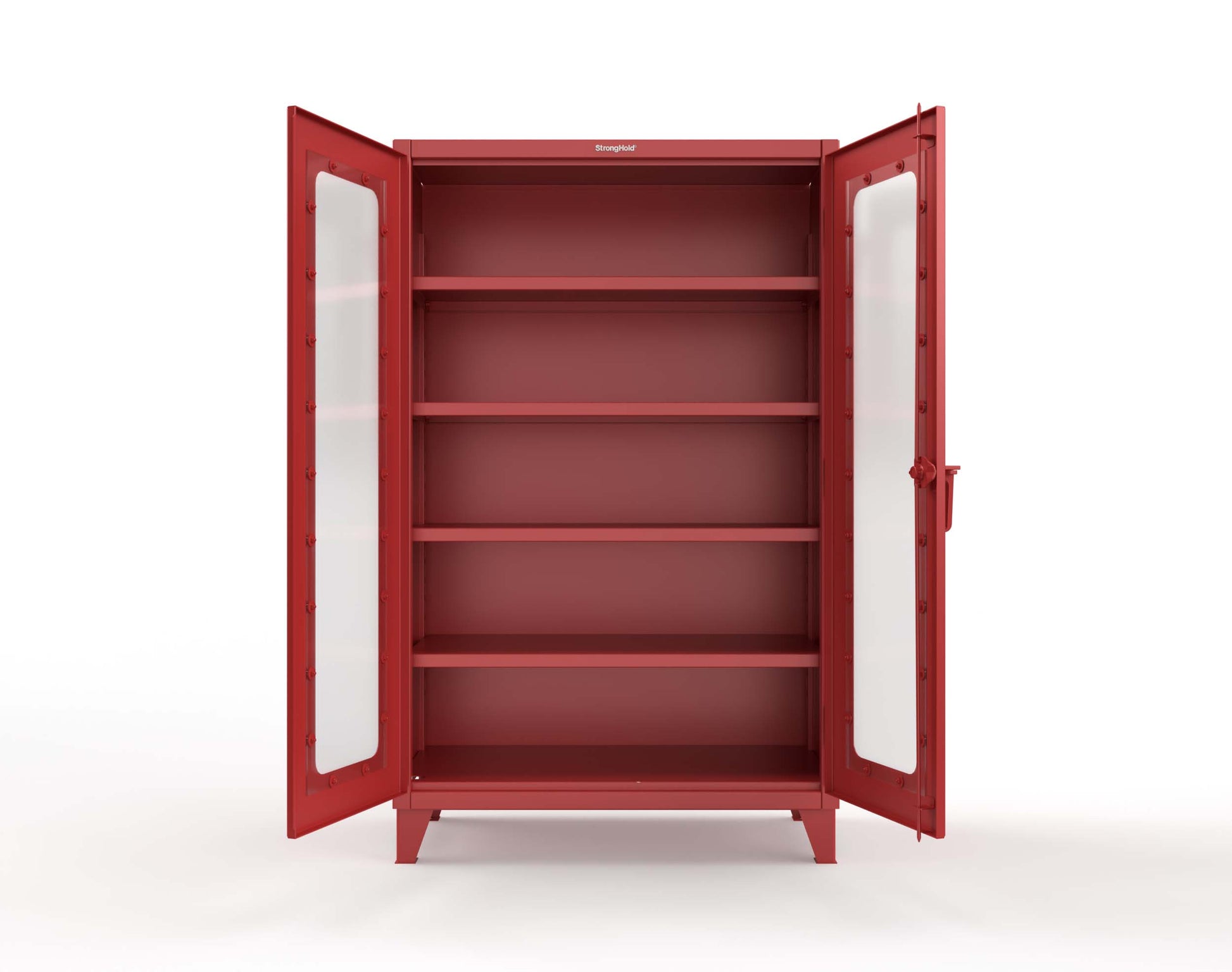 Extreme Duty 12 GA Clearview Cabinet with 4 Shelves - 48 In. W x 24 In. D x 78 In. H - 46-LD-244-3001
