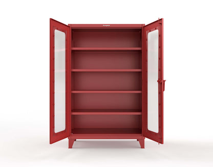 Extreme Duty 12 GA Clearview Cabinet with 4 Shelves - 48 In. W x 24 In. D x 78 In. H - 46-LD-244-3001