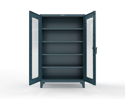Extreme Duty 12 GA Clearview Cabinet with 4 Shelves - 48 In. W x 24 In. D x 78 In. H - 46-LD-244-5001