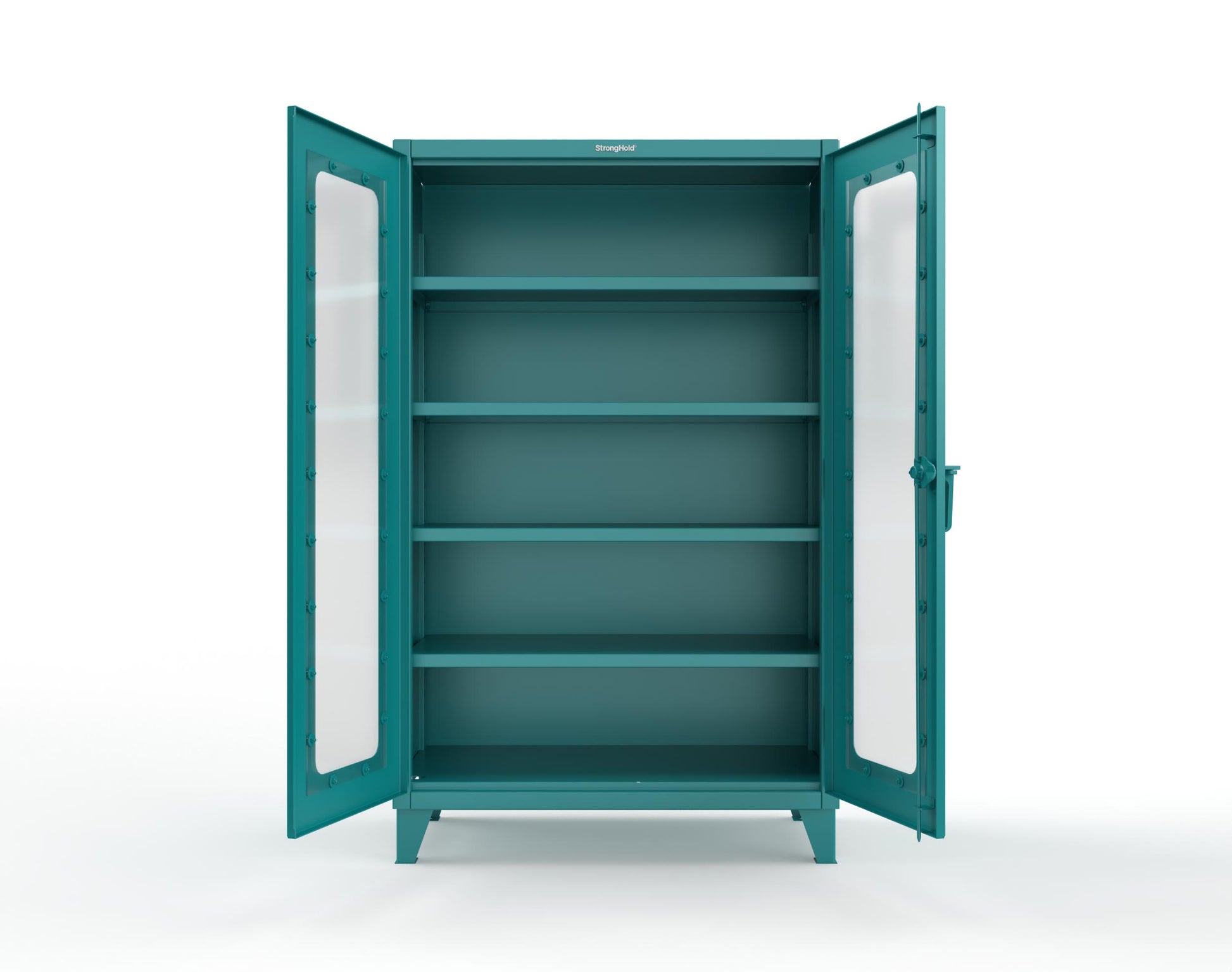 Extreme Duty 12 GA Clearview Cabinet with 4 Shelves - 48 In. W x 24 In. D x 78 In. H - 46-LD-244-5021