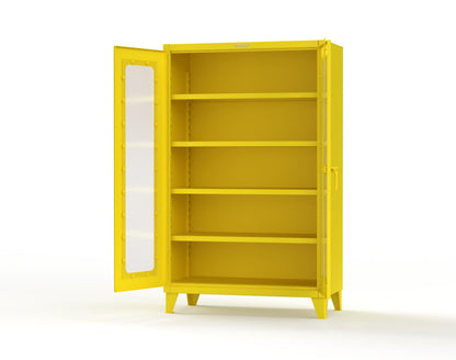 Extreme Duty 12 GA Clearview Cabinet with 4 Shelves - 48 In. W x 24 In. D x 78 In. H - 46-LD-244-1021