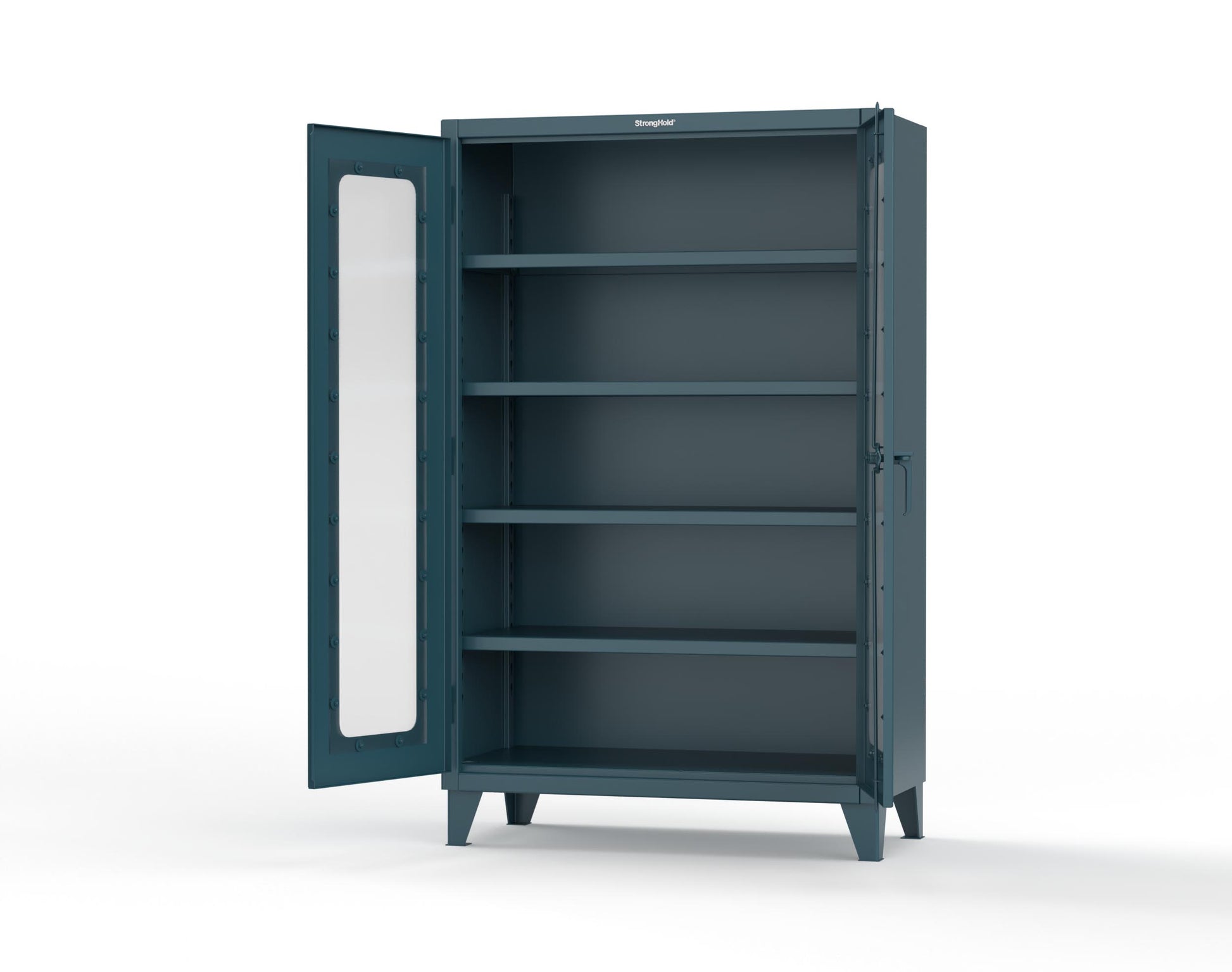 Extreme Duty 12 GA Clearview Cabinet with 4 Shelves - 48 In. W x 24 In. D x 78 In. H - 46-LD-244-5001