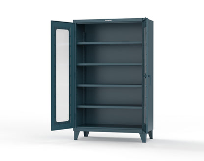 Extreme Duty 12 GA Clearview Cabinet with 4 Shelves - 48 In. W x 24 In. D x 78 In. H - 46-LD-244-5001