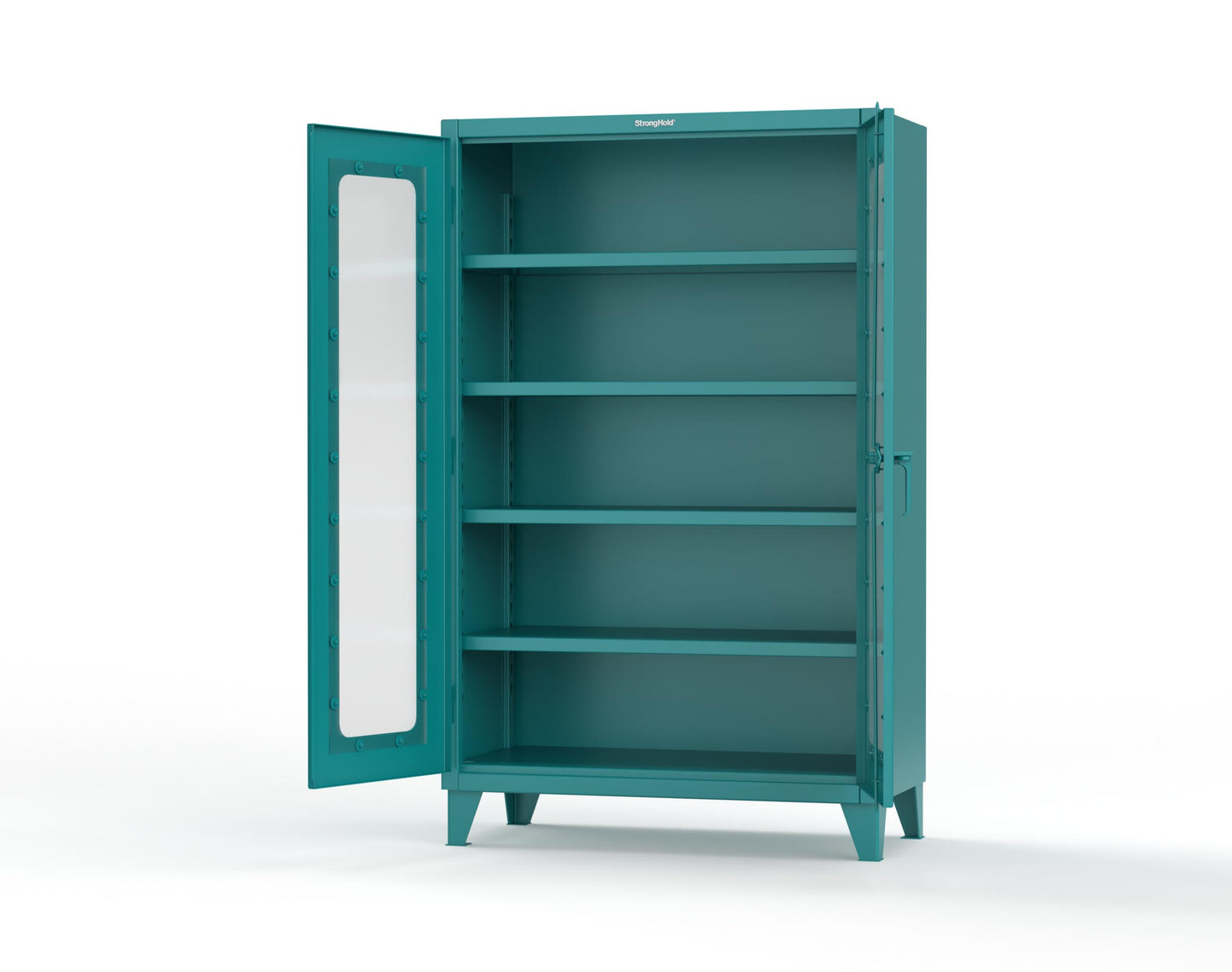 Extreme Duty 12 GA Clearview Cabinet with 4 Shelves - 48 In. W x 24 In. D x 78 In. H - 46-LD-244-5021