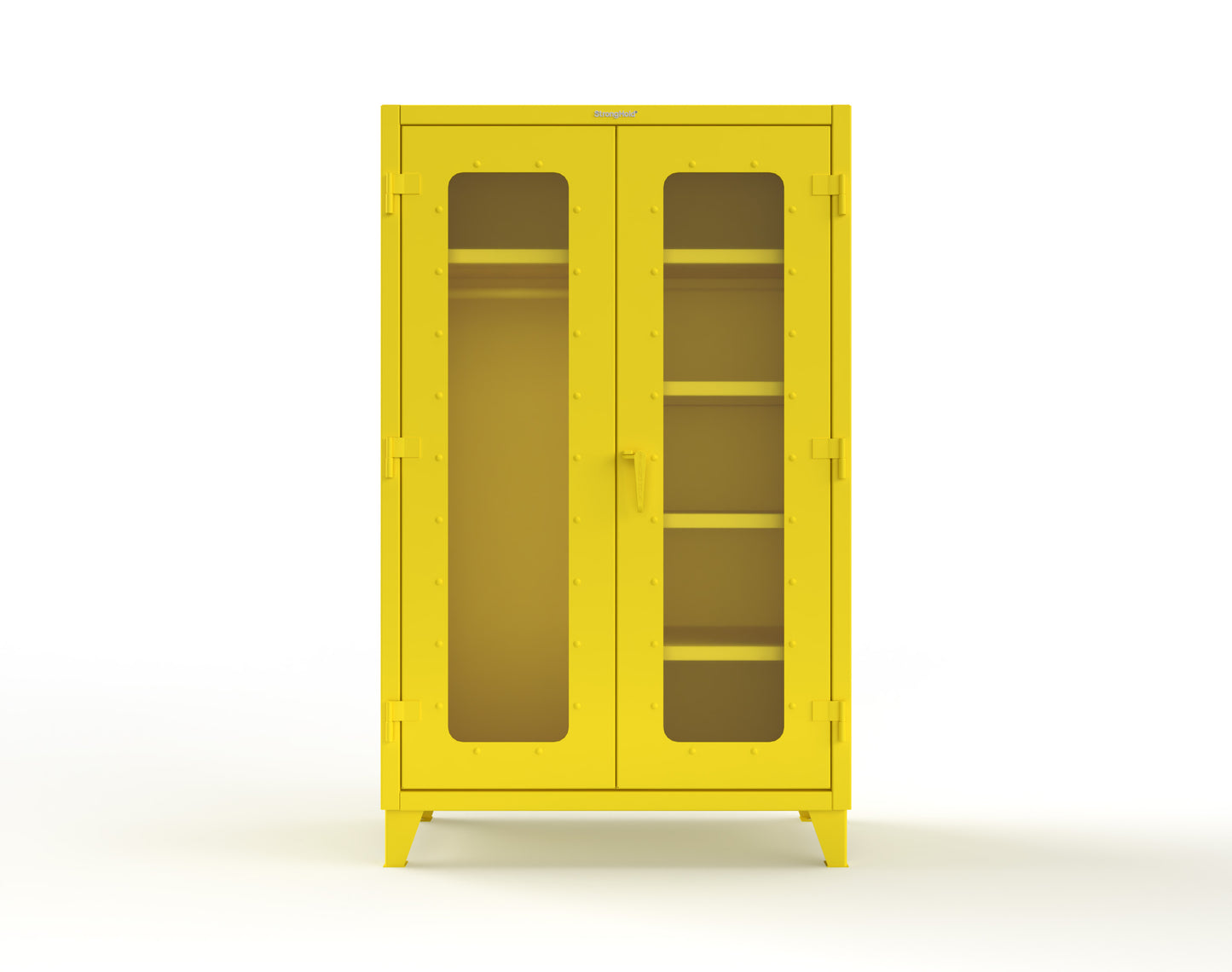 Extreme Duty 12 GA Clear View Uniform Cabinet with 5 Shelves - 48 In. W x 24 In. D x 78 In. H - 46-LD-W-245-1021