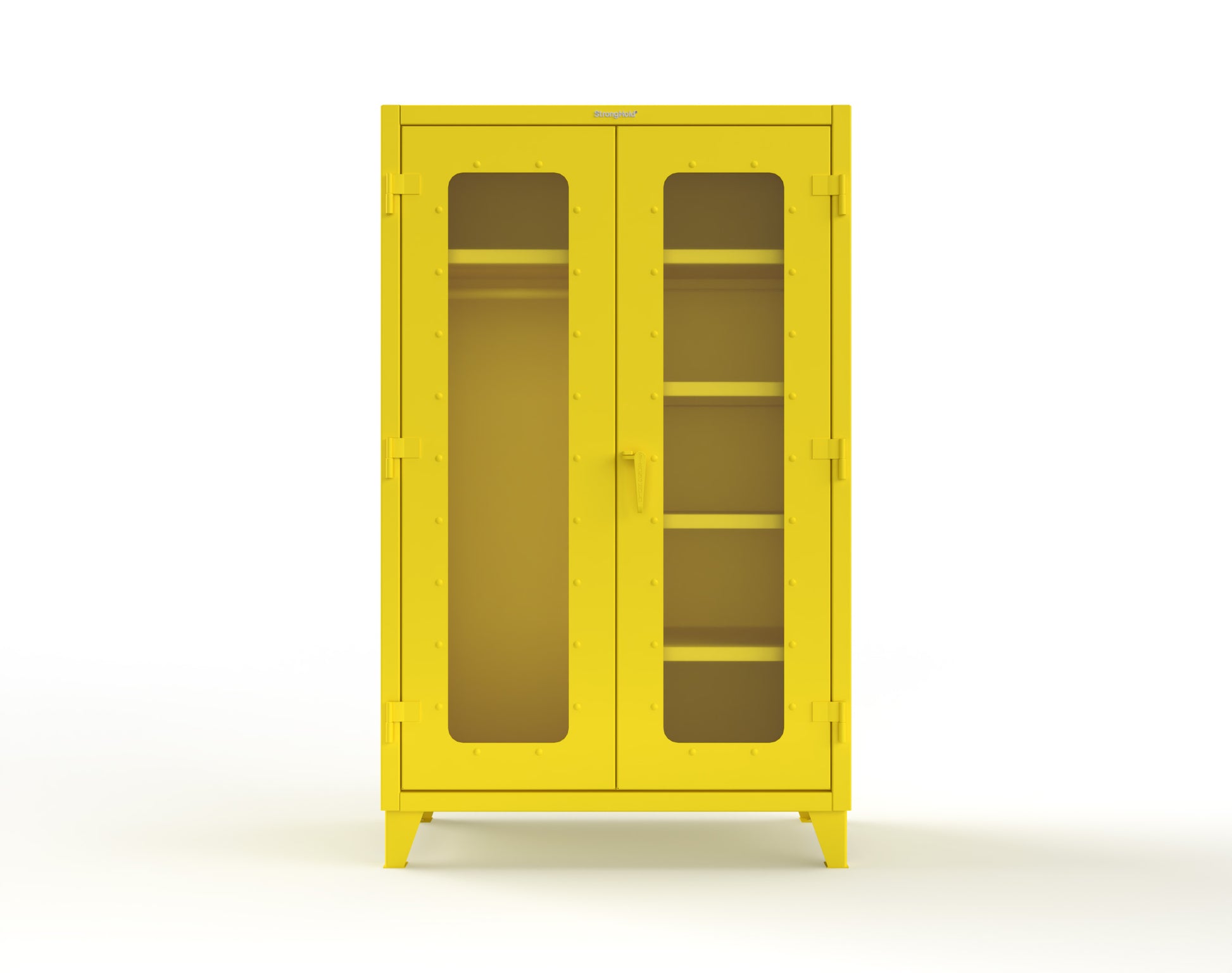 Extreme Duty 12 GA Clear View Uniform Cabinet with 5 Shelves - 48 In. W x 24 In. D x 78 In. H - 46-LD-W-245-1021
