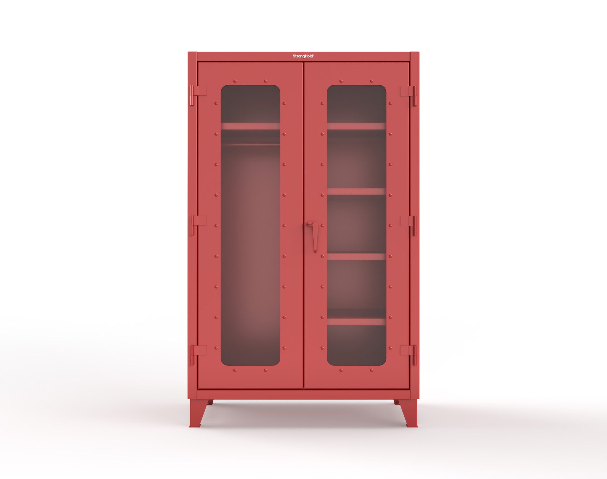 Extreme Duty 12 GA Clear View Uniform Cabinet with 5 Shelves - 48 In. W x 24 In. D x 78 In. H - 46-LD-W-245-3001