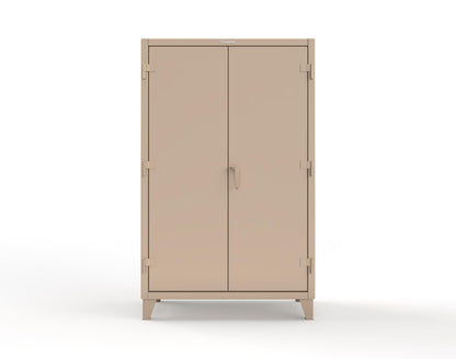 Extreme Duty 12 GA Cabinet with 4 Slide-Out Shelves, 6 Half-Width Drawers with Dividers - 48 In. W x 24 In. D x 78 In. H - 46-PB-244SOS-6/5DBPH-1019