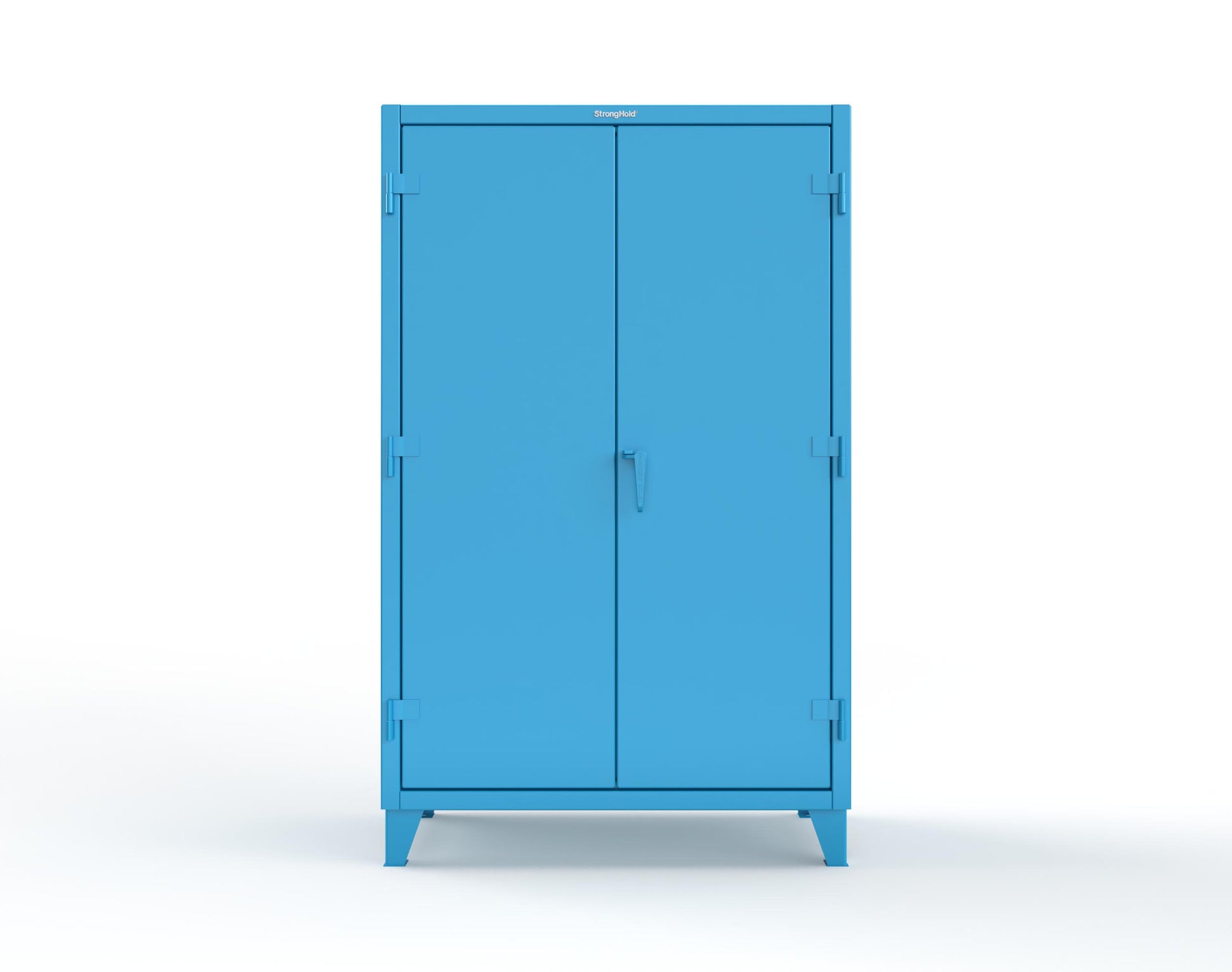 Extreme Duty 12 GA Cabinet with 4 Slide-Out Shelves, 6 Half-Width Drawers with Dividers - 48 In. W x 24 In. D x 78 In. H - 46-PB-244SOS-6/5DBPH-5012