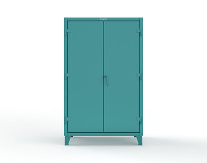 Extreme Duty 12 GA Cabinet with 4 Slide-Out Shelves, 6 Half-Width Drawers with Dividers - 48 In. W x 24 In. D x 78 In. H - 46-PB-244SOS-6/5DBPH-5021