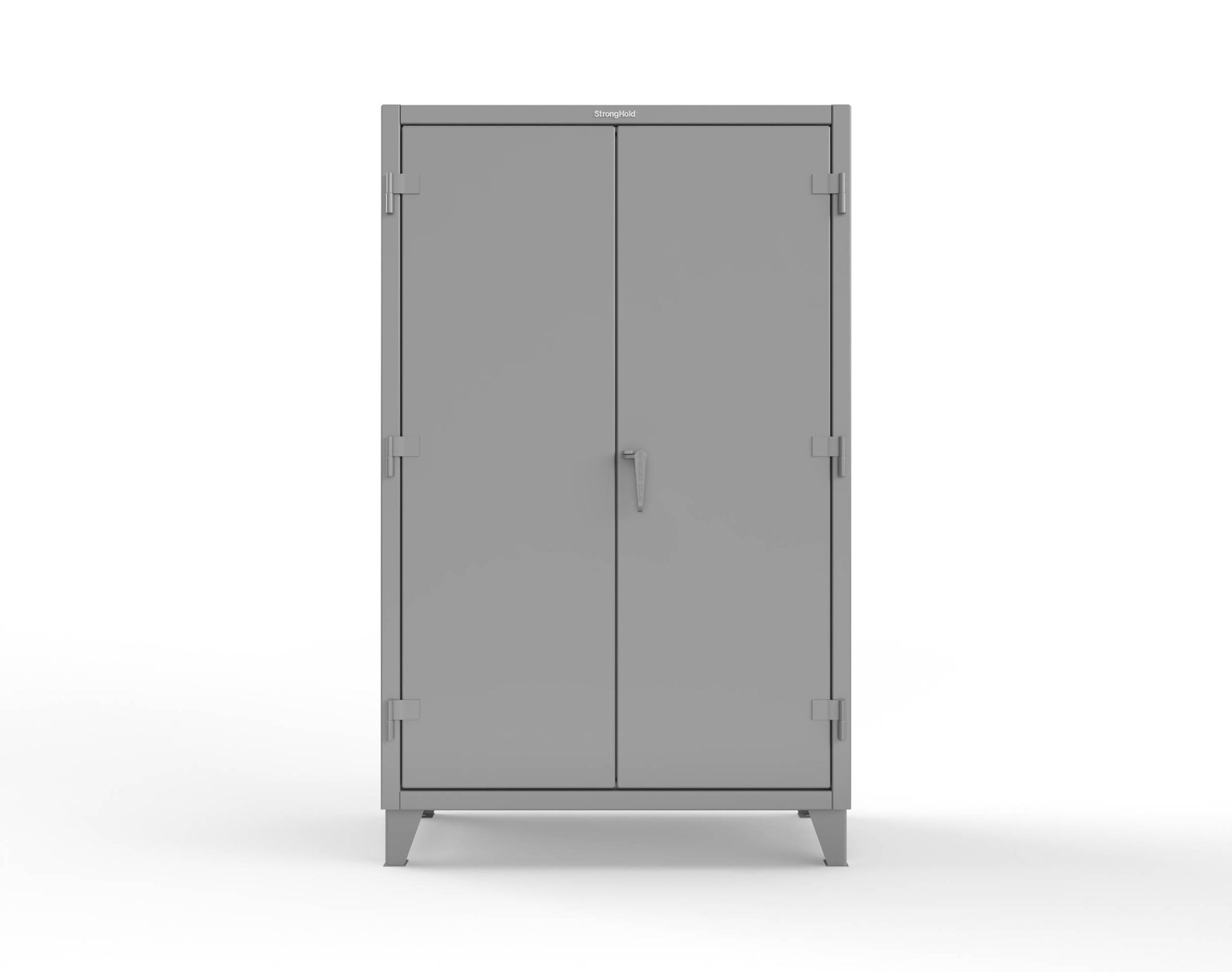 Extreme Duty 12 GA Cabinet with 4 Slide-Out Shelves, 6 Half-Width Drawers with Dividers - 48 In. W x 24 In. D x 78 In. H - 46-PB-244SOS-6/5DBPH-7037