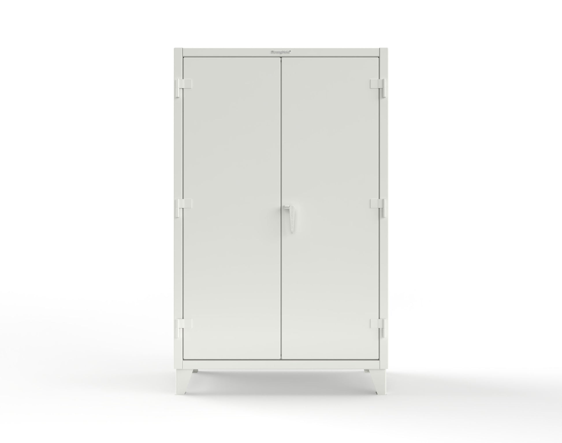 Extreme Duty 12 GA Cabinet with 4 Slide-Out Shelves, 6 Half-Width Drawers with Dividers - 48 In. W x 24 In. D x 78 In. H - 46-PB-244SOS-6/5DBPH-9003