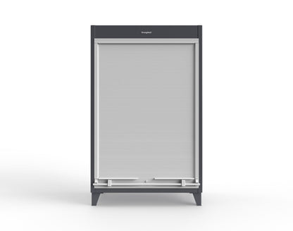 Extreme Duty 12 GA Cabinet with Roll-Up Door, 4 Shelves - 48 In. W x 24 In. D x 78 In. H - 46-RUDD-244-7024