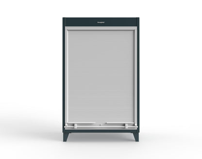 Extreme Duty 12 GA Cabinet with Roll-Up Door, 4 Shelves - 48 In. W x 24 In. D x 78 In. H - 46-RUDD-244-5001