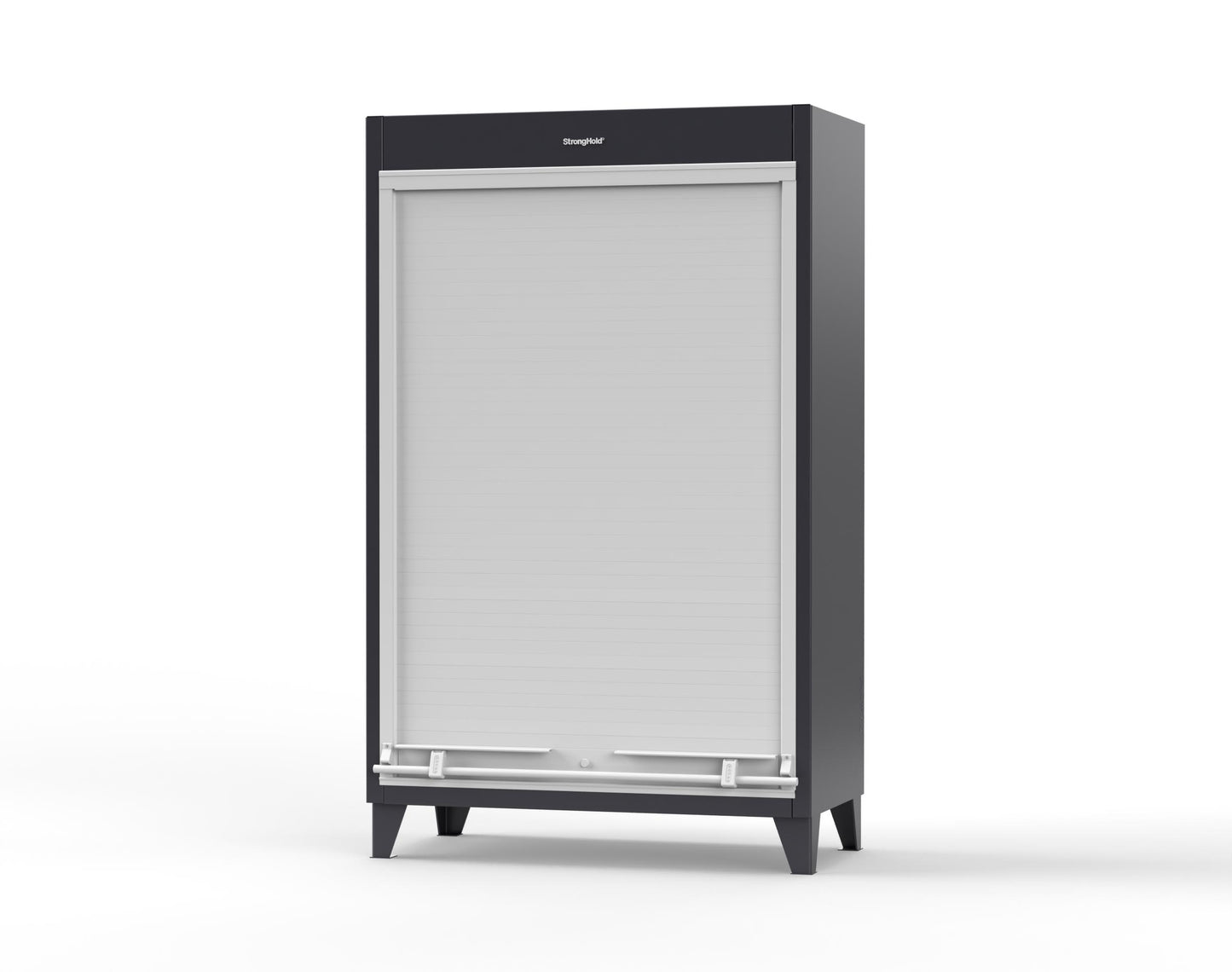 Extreme Duty 12 GA Cabinet with Roll-Up Door, 4 Shelves - 48 In. W x 24 In. D x 78 In. H - 46-RUDD-244-9005