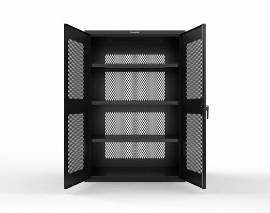 Heavy Duty 18 GA Ventilated Cabinet - 48 in. W x 24 in. D x 72 in. H - 46-VBS-243-P-9005