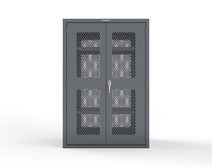 Heavy Duty 18 GA Ventilated Cabinet - 48 in. W x 24 in. D x 72 in. H - 46-VBS-243-P-7024