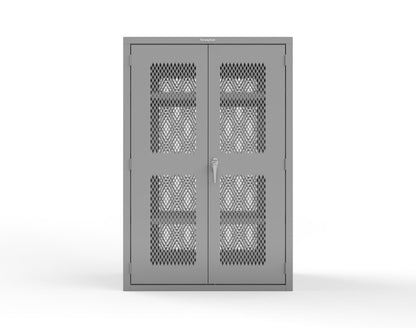 Heavy Duty 18 GA Ventilated Cabinet - 48 in. W x 24 in. D x 72 in. H - 46-VBS-243-P-7037