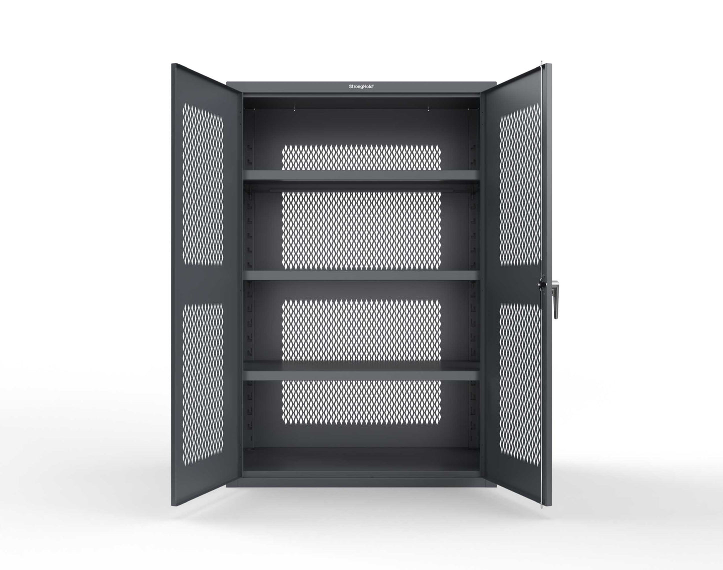 Heavy Duty 18 GA Ventilated Cabinet - 48 in. W x 24 in. D x 72 in. H - 46-VBS-243-P-7024