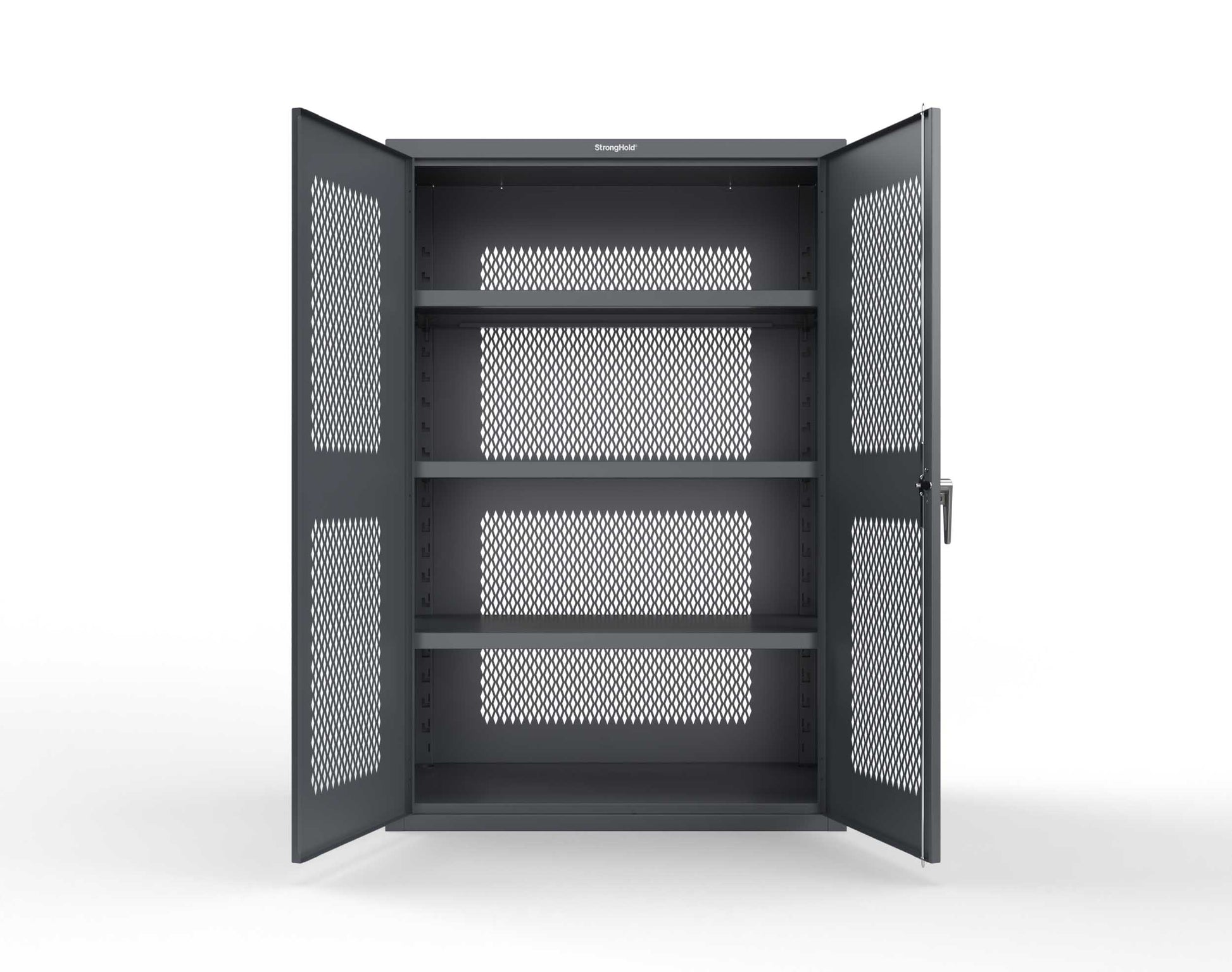 Heavy Duty 18 GA Ventilated Cabinet - 48 in. W x 24 in. D x 72 in. H - 46-VBS-243-P-7024