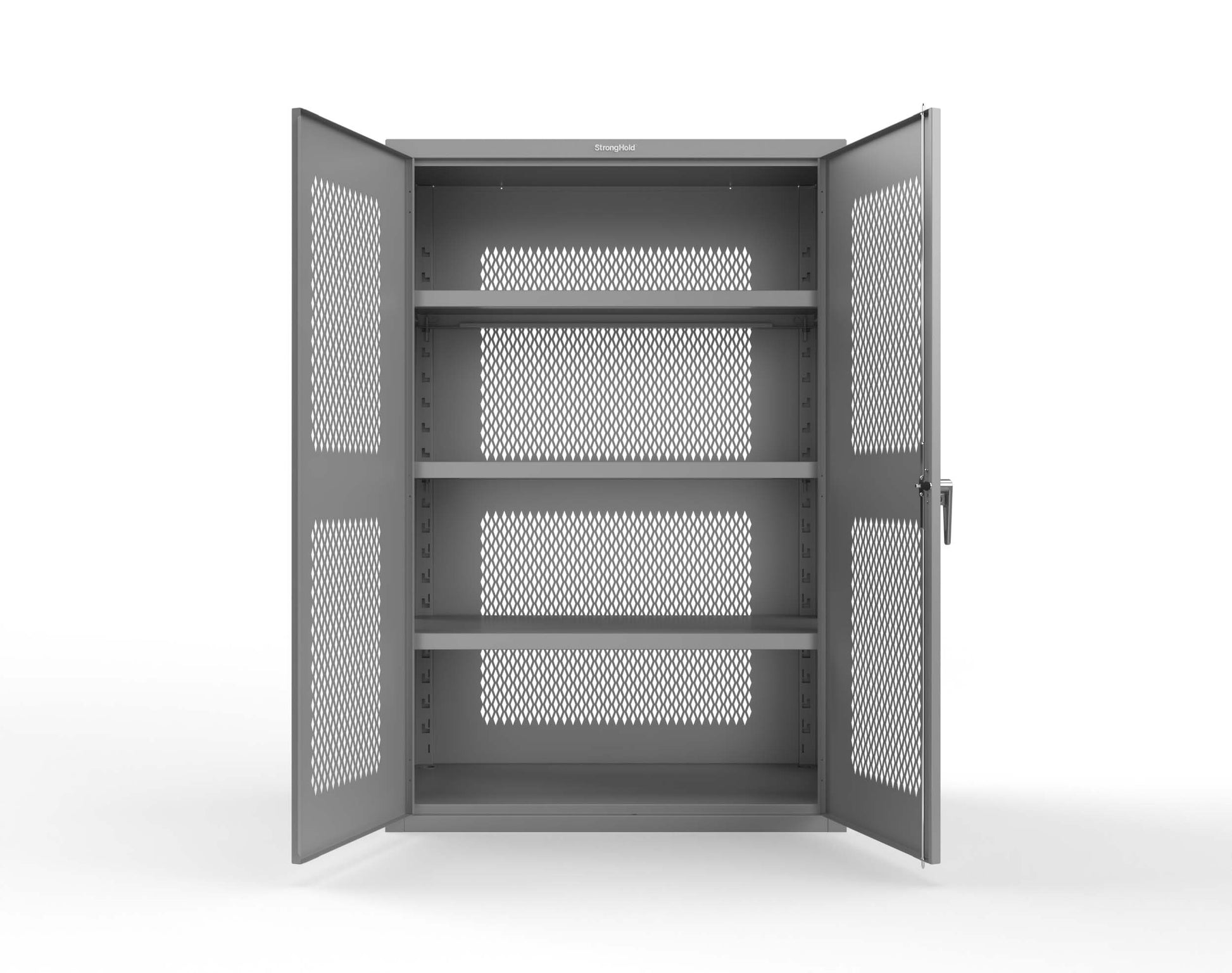 Heavy Duty 18 GA Ventilated Cabinet - 48 in. W x 24 in. D x 72 in. H - 46-VBS-243-P-7037
