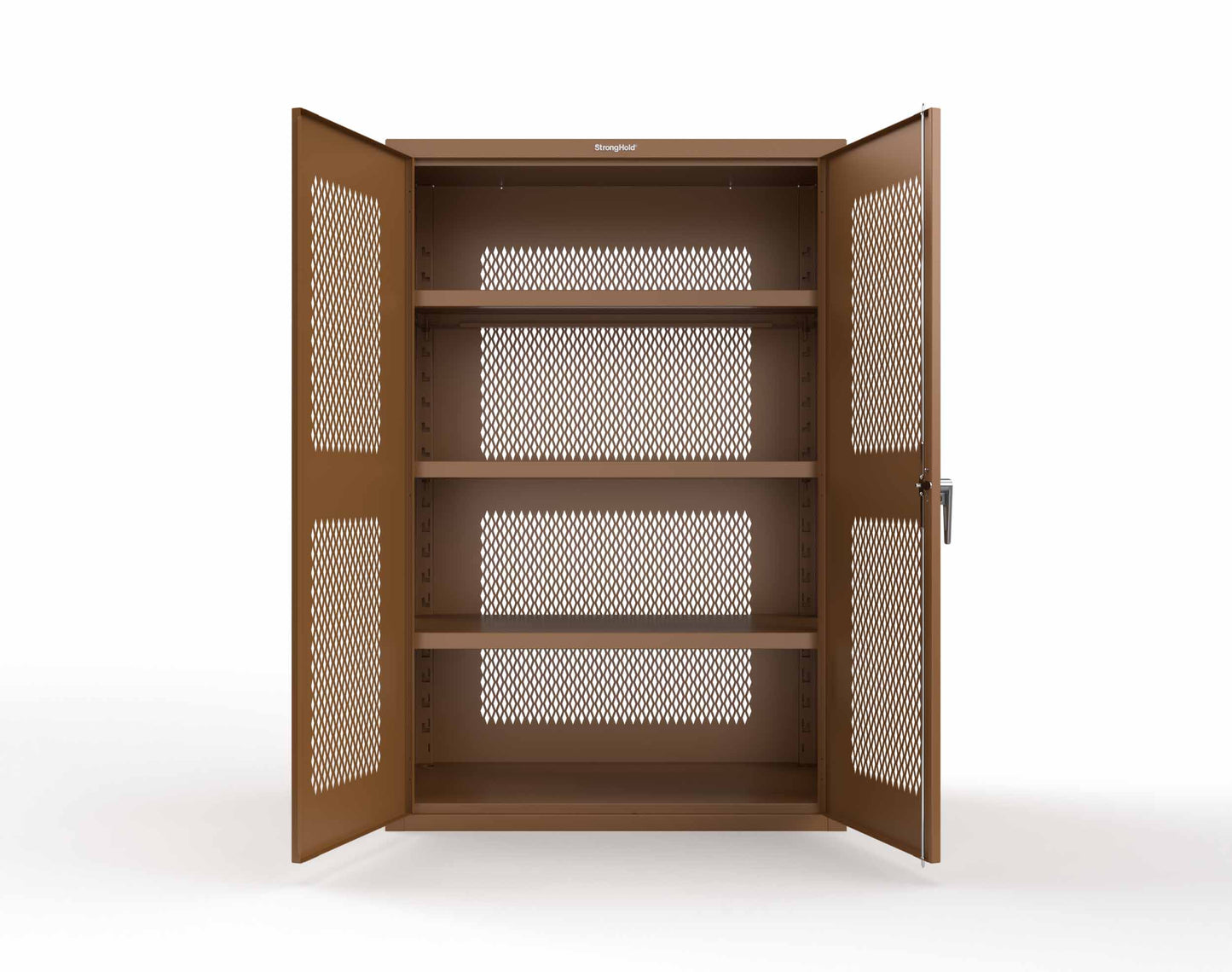 Heavy Duty 18 GA Ventilated Cabinet - 48 in. W x 24 in. D x 72 in. H - 46-VBS-243-P-8008