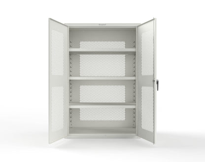 Heavy Duty 18 GA Ventilated Cabinet - 48 in. W x 24 in. D x 72 in. H - 46-VBS-243-P-9003