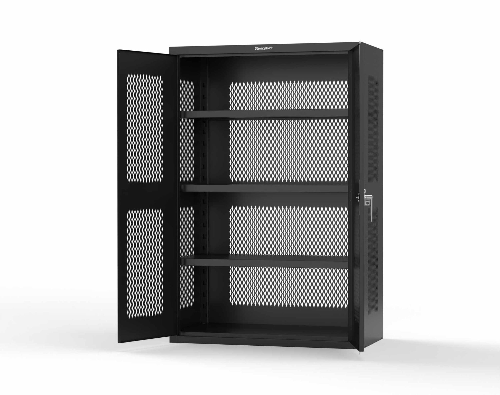Heavy Duty 18 GA Ventilated Cabinet - 48 in. W x 24 in. D x 72 in. H - 46-VBS-243-P-9005