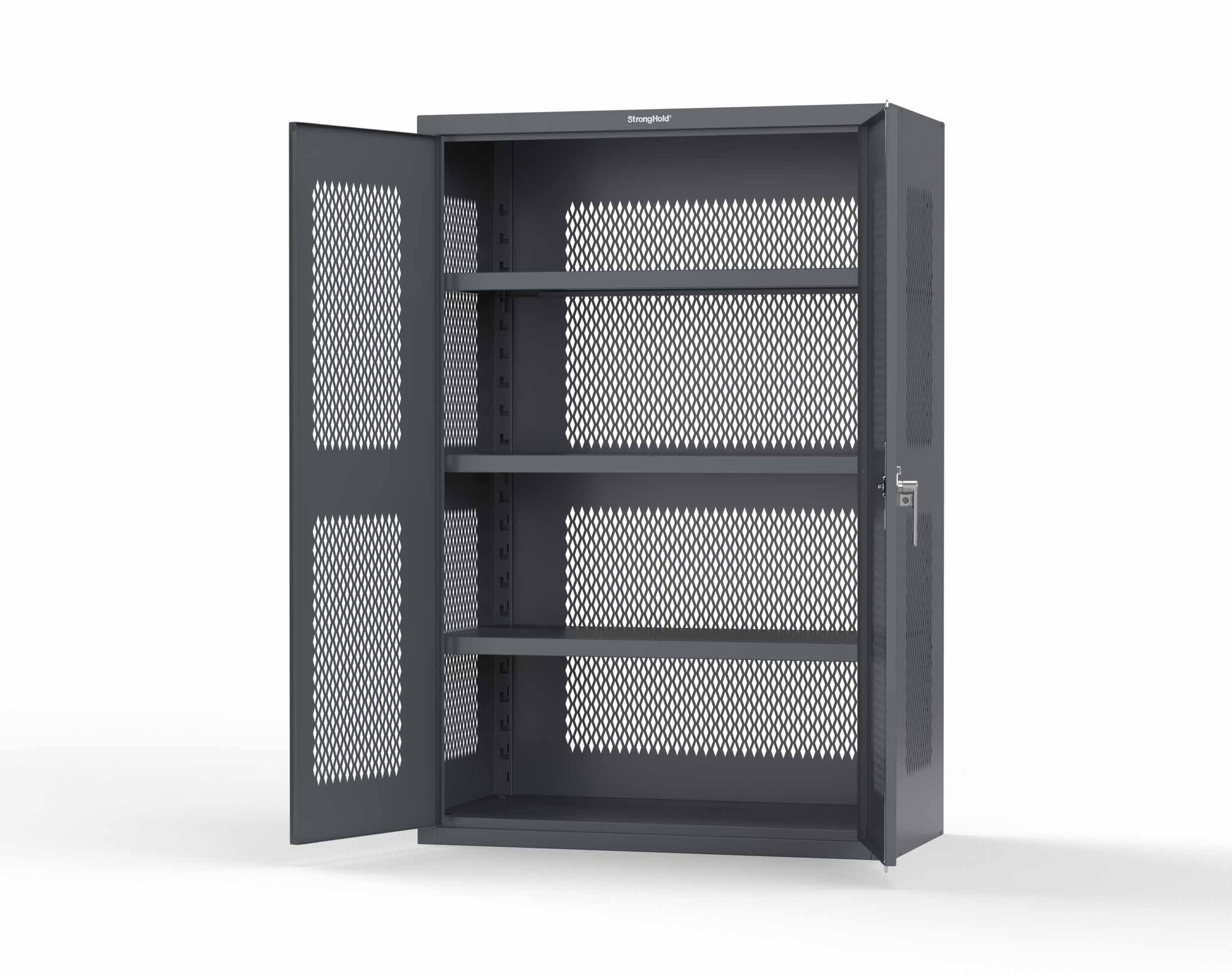 Heavy Duty 18 GA Ventilated Cabinet - 48 in. W x 24 in. D x 72 in. H - 46-VBS-243-P-7024