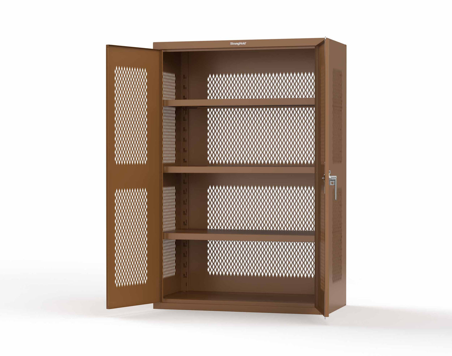Heavy Duty 18 GA Ventilated Cabinet - 48 in. W x 24 in. D x 72 in. H - 46-VBS-243-P-8008