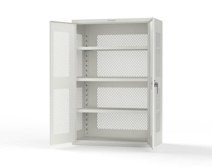 Heavy Duty 18 GA Ventilated Cabinet - 48 in. W x 24 in. D x 72 in. H - 46-VBS-243-P-9003