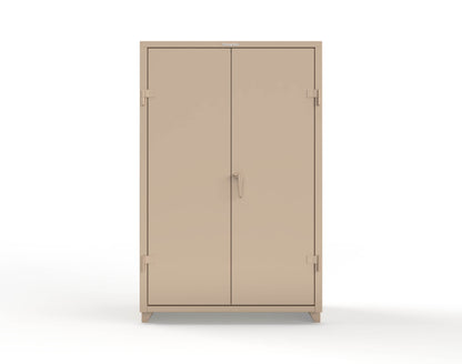 Extra Heavy Duty 14 GA Uniform Cabinet with 4 Shelves - 48 In. W x 24 In. D x 75 In. H - 46-W-244-L-1019