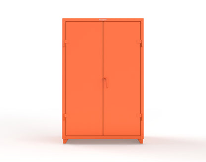 Extra Heavy Duty 14 GA Uniform Cabinet with 4 Shelves - 48 In. W x 24 In. D x 75 In. H - 46-W-244-L-2009