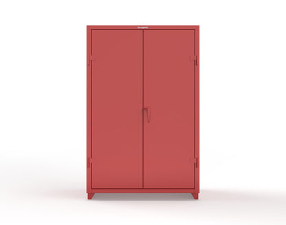 Extra Heavy Duty 14 GA Uniform Cabinet with 4 Shelves - 48 In. W x 24 In. D x 75 In. H - 46-W-244-L-3001