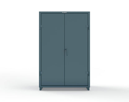 Extra Heavy Duty 14 GA Uniform Cabinet with 4 Shelves - 48 In. W x 24 In. D x 75 In. H - 46-W-244-L-5001