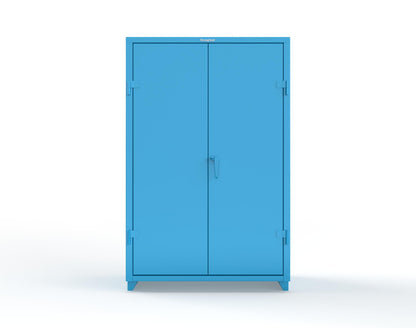 Extra Heavy Duty 14 GA Uniform Cabinet with 4 Shelves - 48 In. W x 24 In. D x 75 In. H - 46-W-244-L-5012