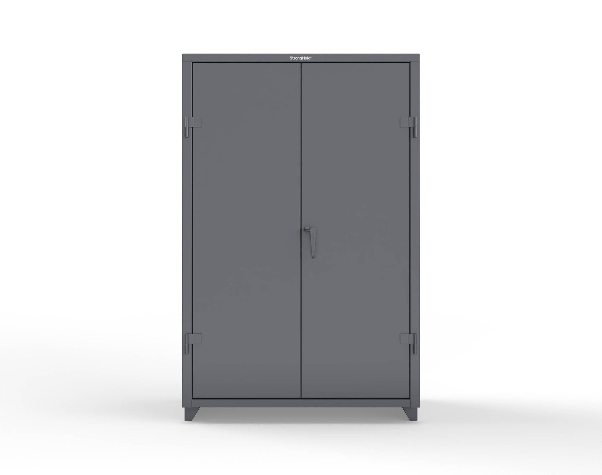 Extra Heavy Duty 14 GA Uniform Cabinet with 4 Shelves - 48 In. W x 24 In. D x 75 In. H - 46-W-244-L-7024