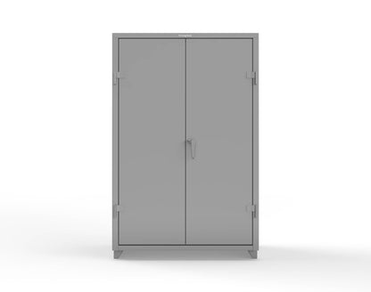 Extra Heavy Duty 14 GA Uniform Cabinet with 4 Shelves - 48 In. W x 24 In. D x 75 In. H - 46-W-244-L-7037