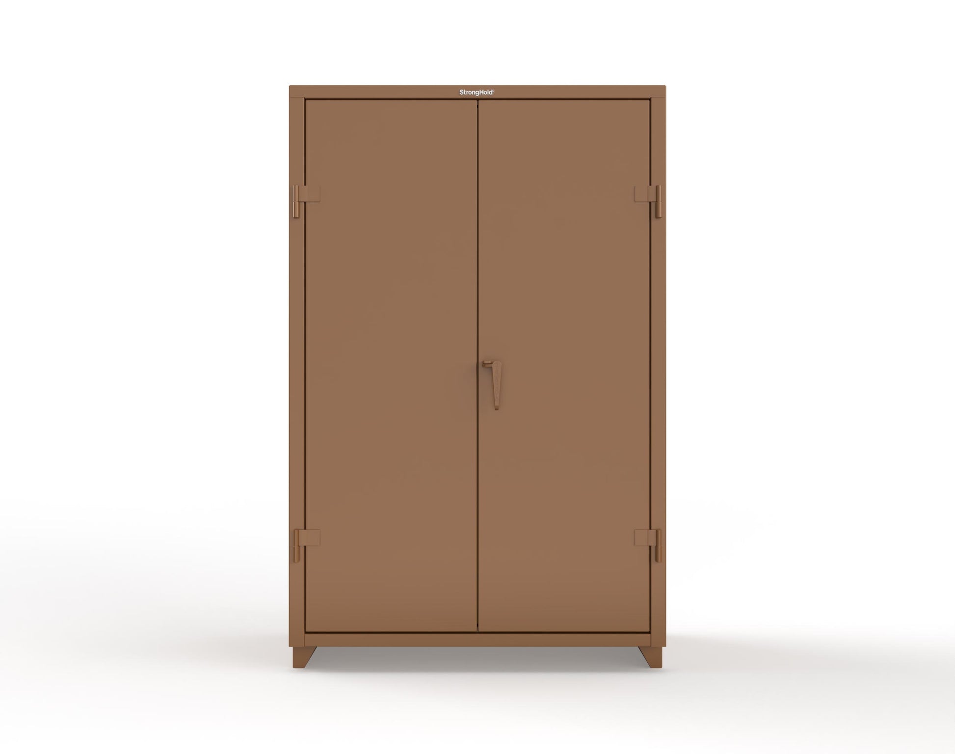 Extra Heavy Duty 14 GA Uniform Cabinet with 4 Shelves - 48 In. W x 24 In. D x 75 In. H - 46-W-244-L-8008