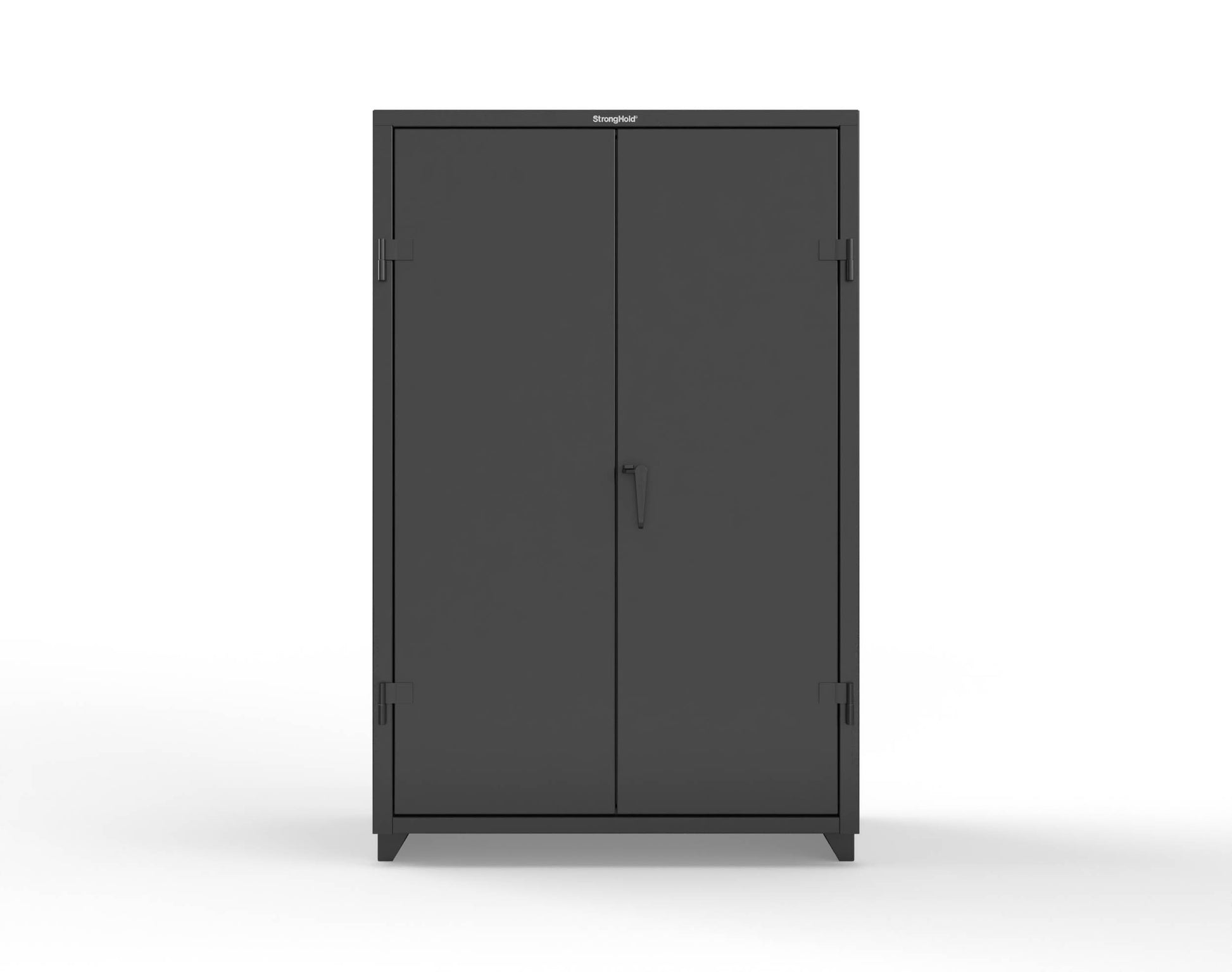 Extra Heavy Duty 14 GA Uniform Cabinet with 4 Shelves - 48 In. W x 24 In. D x 75 In. H - 46-W-244-L-9005